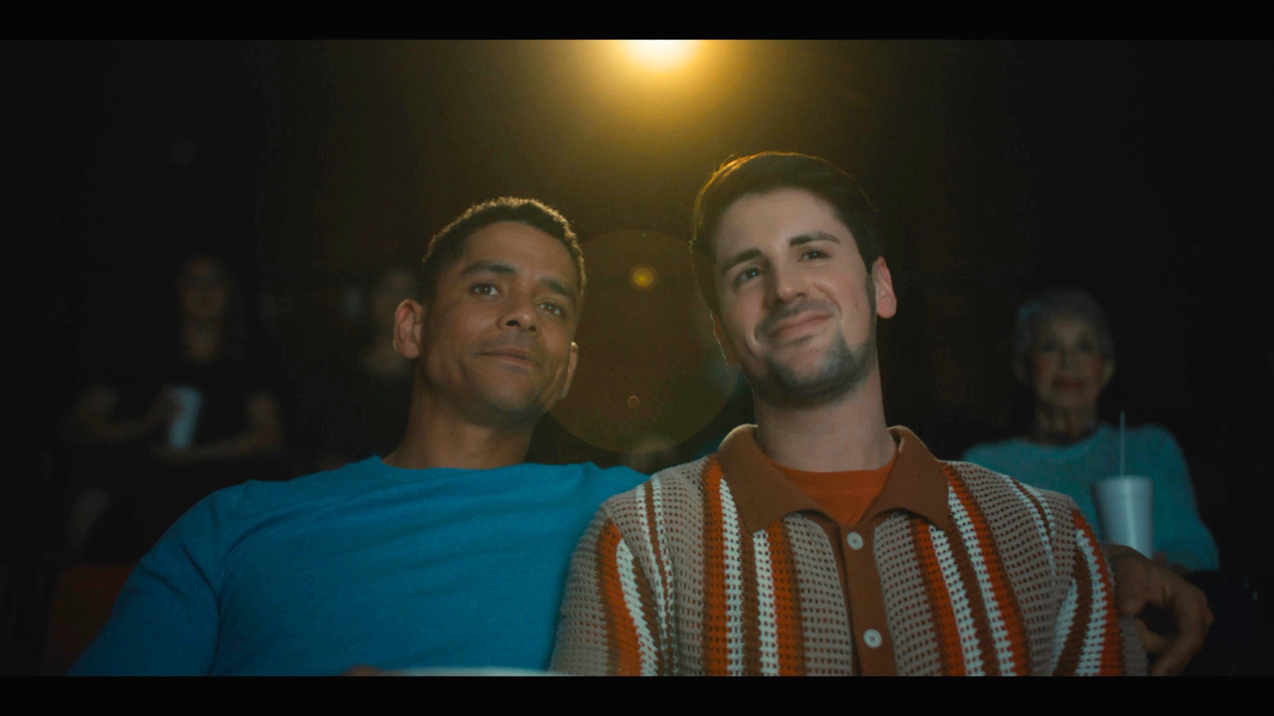 Nate and Daniel together at the cinema
